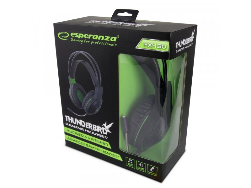 Esperanza Stereo Gaming Headphones With Microphone Thunderbird