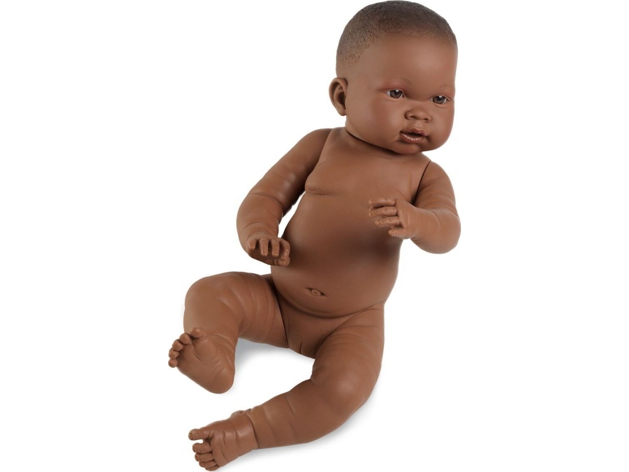 Llorens Puppe Baby-Mädchen Nahia 45 Cm Ohne Kleidung Dunkelhäutig (45004)