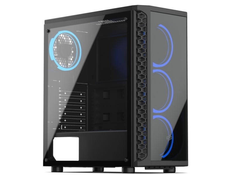 SilentiumPC Signum SG1X TG RGB, PC, Lajittelu, ATX, micro ATX, Mini-ITX, Spil, Kabinet tuuletin, 16,1 cm