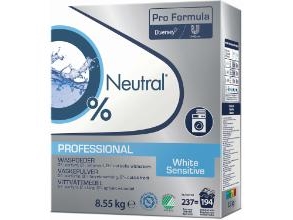 Vaskepulver, Neutral Professional, Hvidt, Uden Farve Og Parfume, 8,55 Kg
