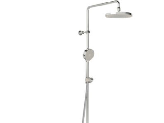Oras Rainshower Brusesystem Med Termostatbatteri, Ø200 Mm Hovedbruser &Amp Ø95 Mm Håndbruser
