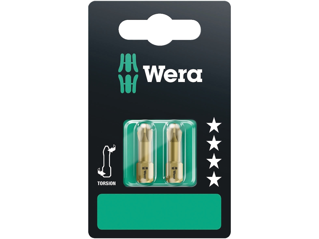 Wera 855/1 Th Sb, 2 Stk, Stjerneskruetrækker, 1 X Pz 1X25, 1 X Pz 2X25, 1 X Pz 3X25, Iso 1173-D, 25 Mm, 60 Mm