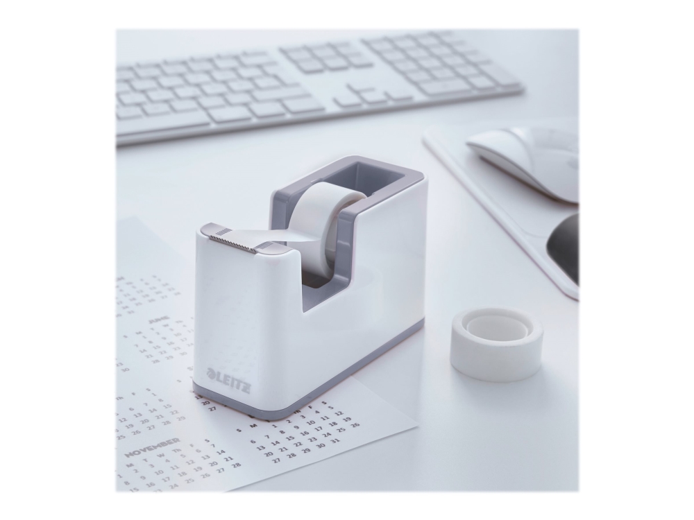 Tejpdispenser Leitz WOW vit inkl. 1 tejprulle | Papper & Emballage - Förpackningstejp - Banddispensrar | GameStuff