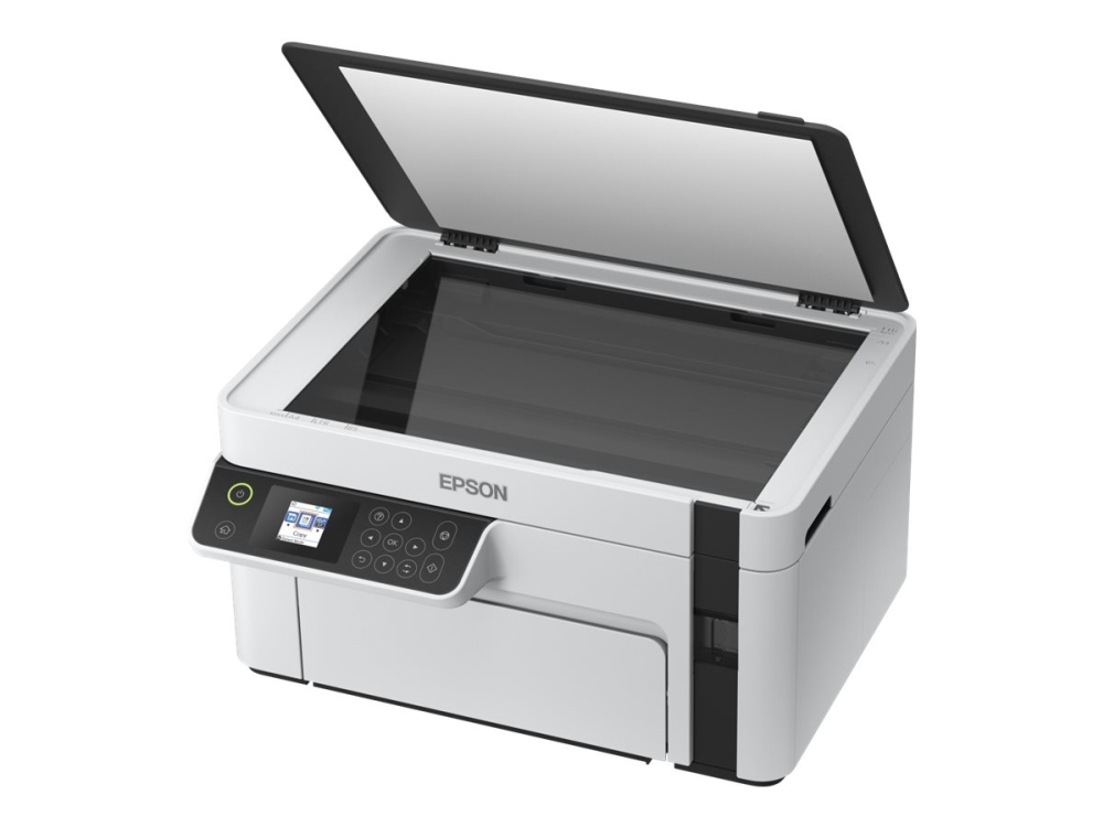 Epson EcoTank ET-M2120 - Multifunktionsprinter - S/H - blækprinter - A4/Legal (medie) - op til 15 spm (udskriver) - 150 ark - USB, Wi-Fi - hvid