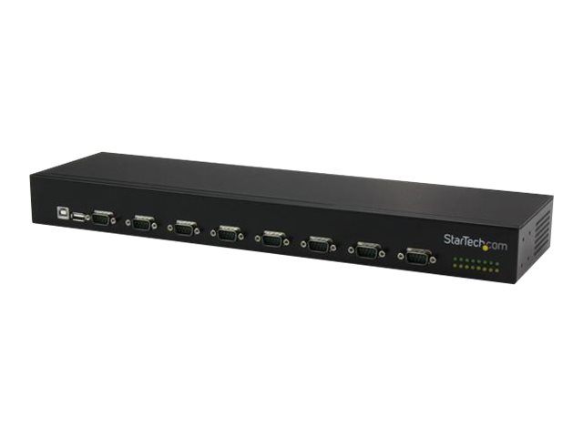 Startech.Com 8 Port Usb Auf Seriell Adapter Hub, Usb 2.0, Seriell, Schwarz, Aluminium, 36 W, 100 - 240 V