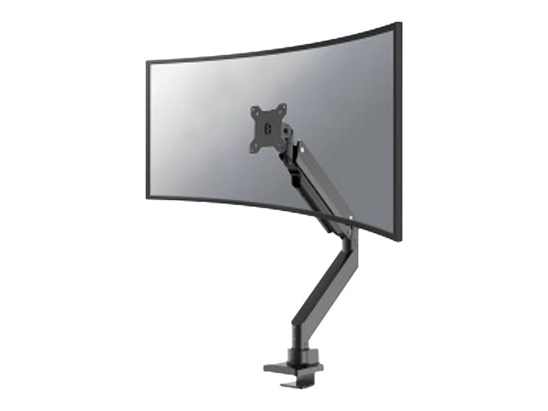 Neomounts Nm-D775blackplus Monitorarm 10-49" - Gasfeder - Topfix - 180°-Stopp, Klemme/Durchführung, 18 Kg, 25,4 Cm (10"), 124,5 Cm (49"), 100 X 100 M