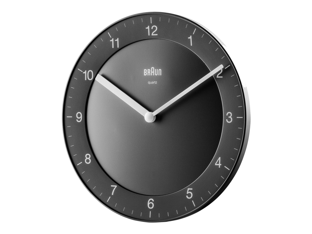 Braun BC06B - Klocka - kvarts - väggmonterbar - 20 cm - svart | Huset - Säkerhet & Larm - Klockor och väckarklockor | GameStuff