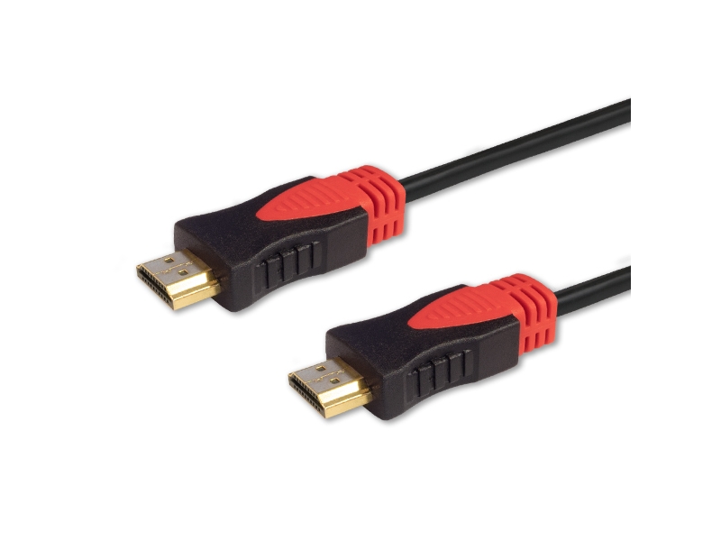 rigtig meget Ud fænomen SAVIO CL-140 - High Speed - HDMI-kabel med Ethernet - HDMI han til HDMI han  - 7.5 m - afskærmet - sort - 4K support