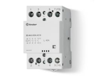 Finder 22.34.0.024.4720, Hvid, 24 V, 25 A, 35 Mm², Strøm, Eac,Ce
