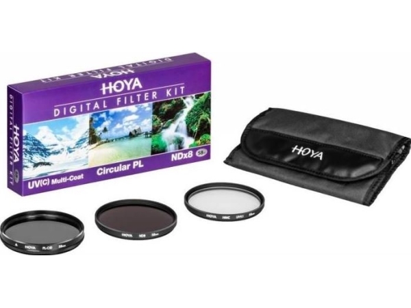 Hoya Digital Filter Kit - Filterpakke - Neutral Tæthed / Uv / Cirkulær Polarisator - 62 Mm