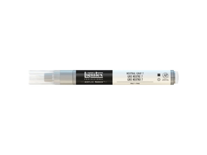 Liquitex 887452000952, Grå, Svart, Vit, Fin spets, 2 mm, 1 styck | Skola & Hobby - Konstmaterial - Markörer | GameStuff