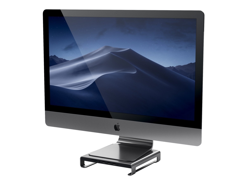 Satechi Type-C Aluminum Monitor Stand Hub For Imac - Dockingstation + Monitorstativ - Usb-C