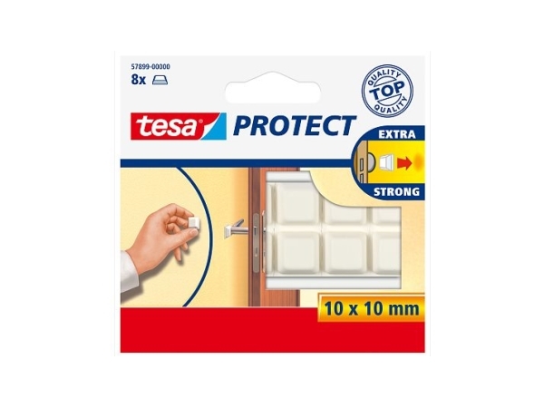 Tesa 57899, Weiß, Monochromatisch, 10 Mm, 10 Mm, 8 Stück(E), Box