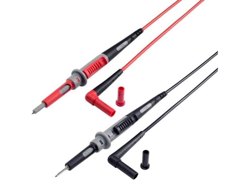 VOLTCRAFT MS-4PS, Test lead set, Svart, Röd, 1 m, 600 - 1000 V, 10 A, Rak | EL Artiklar - Kablar och ledningar - Testa och mäta ledningar | GameStuff