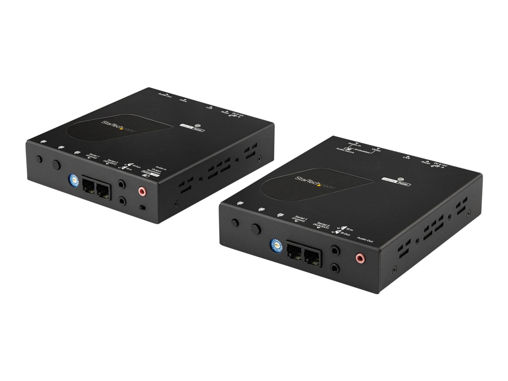 Startech HDMI over IP Extender Kit with Video Wall Support - 1080p - HDMI over CAT5e / CAT6 Transmitter and Receiver Kit (ST12MHDLAN2K) - Video/audio/infrarød/seriel forlænger - HDMI - op til 100 m - TAA-kompatibel - for P/N: ST12MHDLAN2R