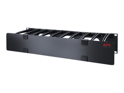 Apc Horizontal Cable Manager Single-Sided With Cover - Administrationspanel Til Stativkabler Med Dække - Sort - 2U - Taa-Kompatibel - For P/N: Scl500