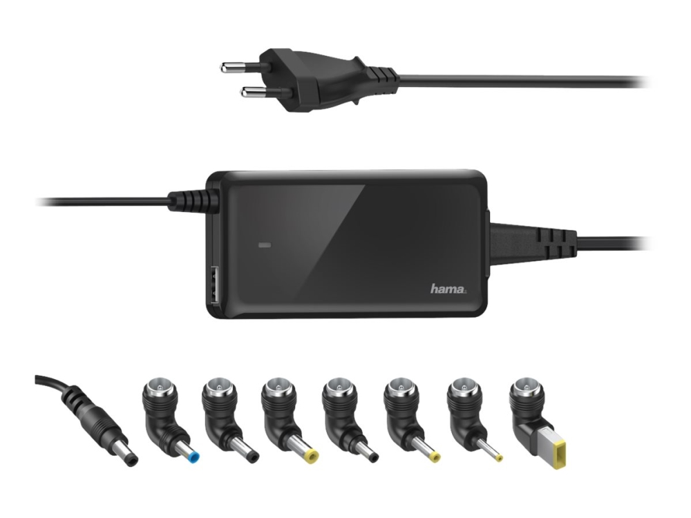 Hama Slim & Light, Indoor, Ac, 19 V, Schwarz