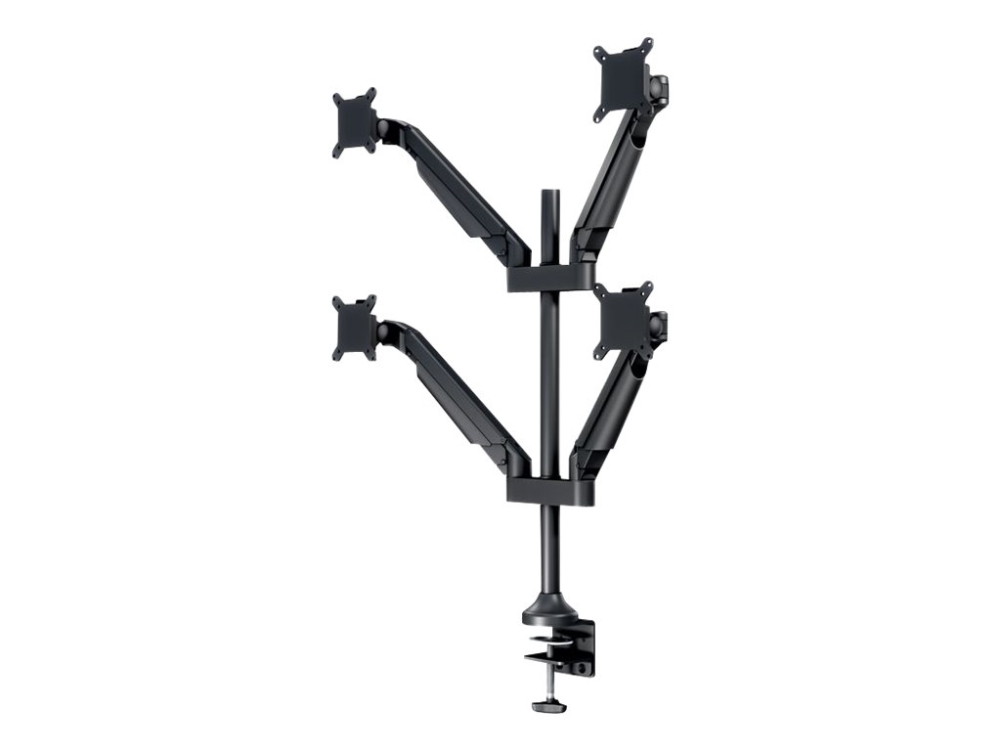 Multibrackets M Vesa Gas Lift Arm Quad Monitorarm 15"-32" Sort Hd 21 Kg