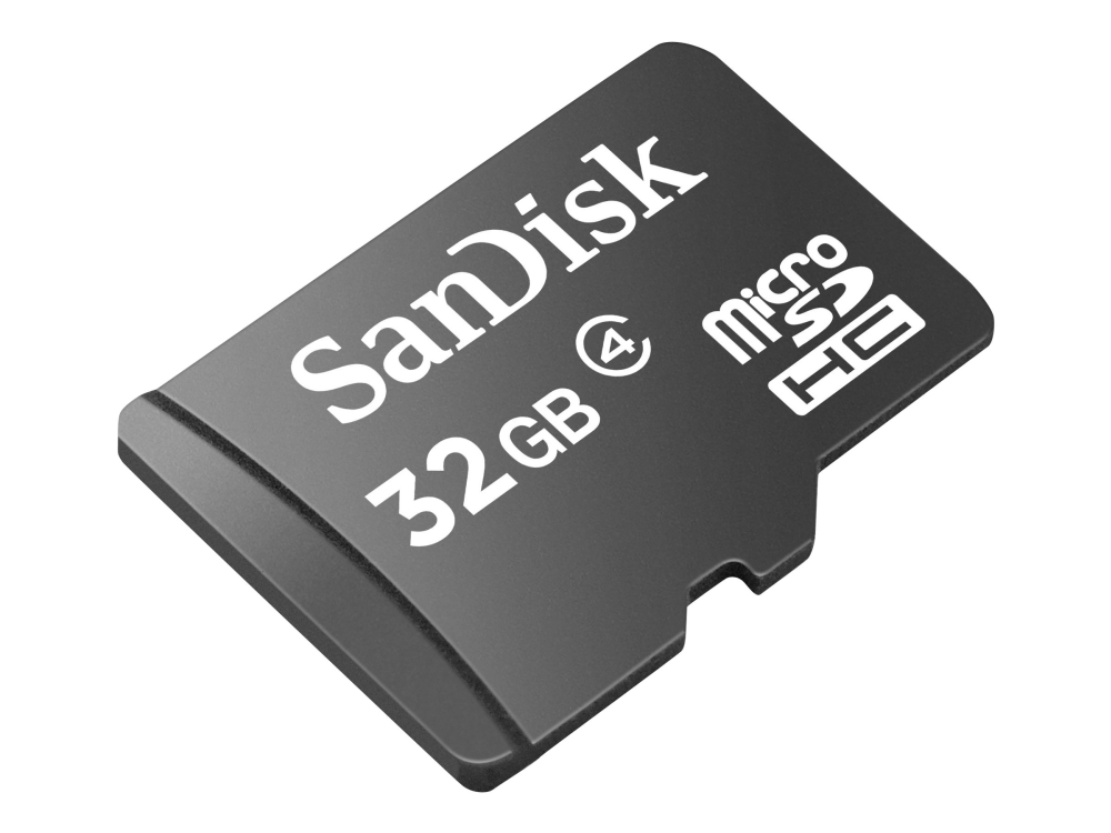 Sandisk - Flashminnekort - 32 Gb - Class 4 - Microsdhc - Svart