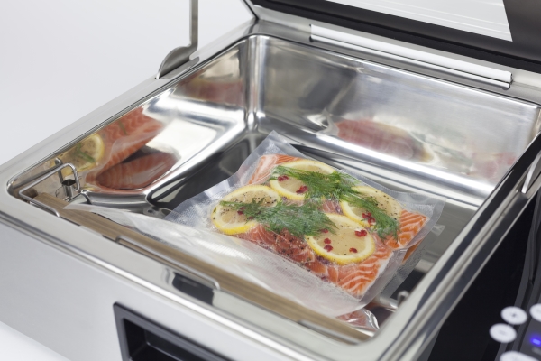 Caso VacuChef SlimLine, Svart, Rostfritt stål, Marinera, Glas, Rostfritt stål, Röra, 30 cm, GS, CE | Köksapparater - Köksmaskiner - Vakuumförpackningsmaskiner | GameStuff