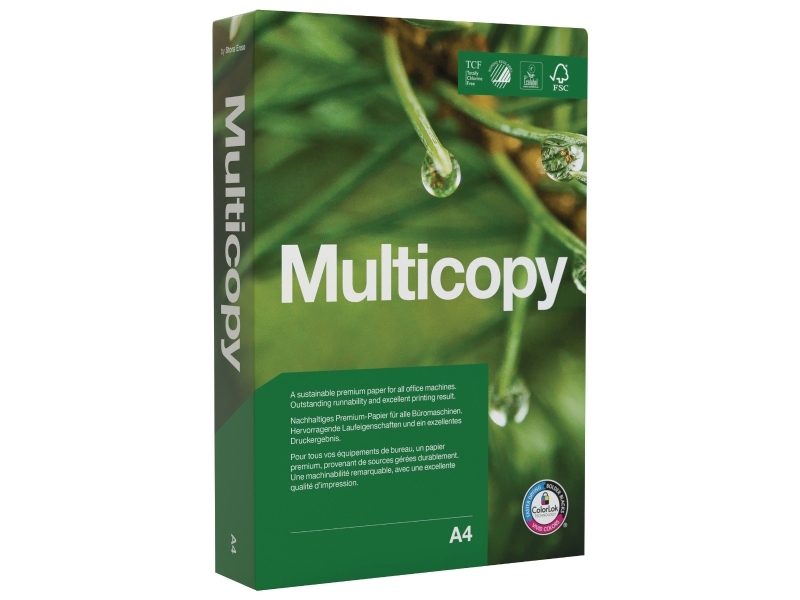 Kopipapir, Multicopy Original, 90 g/m2, hvid, A4, pakke a 5 x 500 ark
