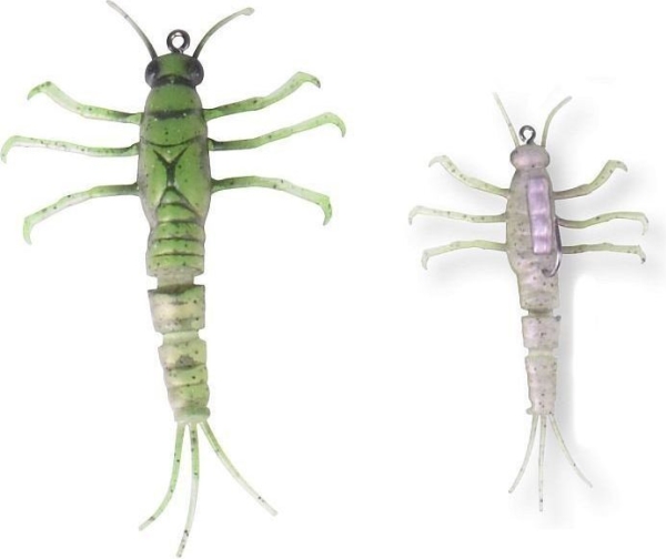 SG 3D TPE Mayfly Nymph 5cm 2.5g 1pcs 03-Green | Utomhus - Fiskeredskap - Drag | GameStuff