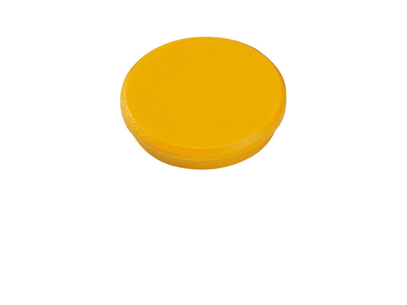 Magnet Dahle, rund, 32 mm, gul, pakke a 10 stk.