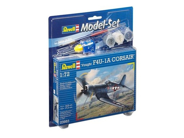 Revell Vought F4U-1D Corsair, Model af fly, Monteringssæt, 1:72, Vought F4U Corsair, Plast, Let øvet