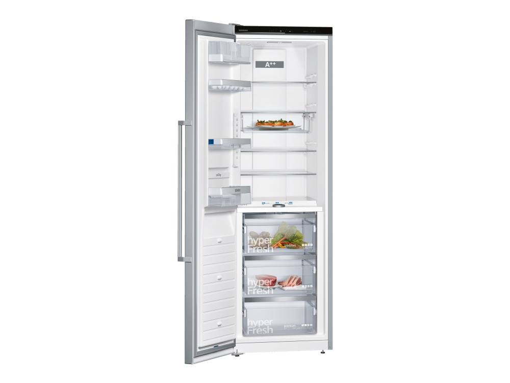 Siemens Iq700 Ks36fpi3p - Køleskab - Fritstående - Bredde: 60 Cm - Dybde: 65 Cm - Højde: 186 Cm - 300 Liter - Klasse A++ - Krom Inox Metallisk