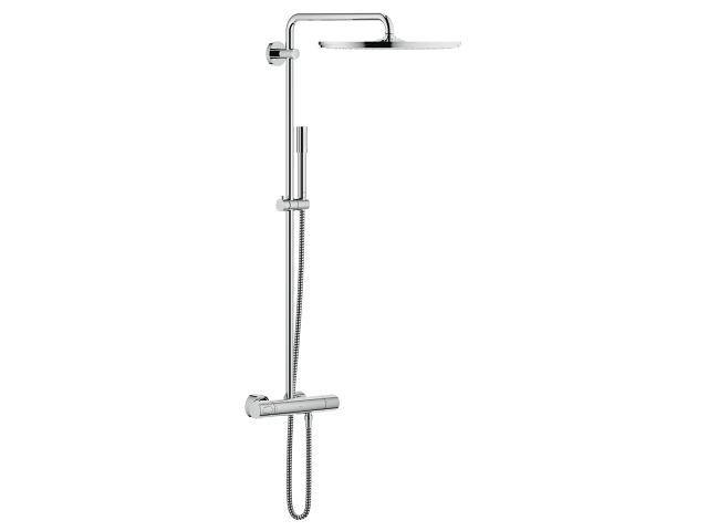 GROHE Rainshower System 400 Brusesystem med termostat til vægmontering. Krom