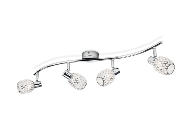 Philips Essentials 5027411E7, Strahler Oberflächenbeleuchtung, G9, 4 Glühbirne(N), 220-240 V, Chrom