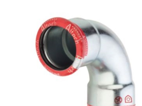 76mm FZ-holkki. 90° - paina/press St . Lämmitys- ja jäähdytysjärjestelmiä varten