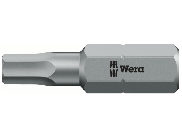 Wera 05056320001, 1 styck, Insex (metriska enheter), 4 mm, CE, GS, DVE, 25 mm, 25,4 / 4 mm (1 / 4) | Elverktyg - Tillbehör - Bitar & Borrset | GameStuff