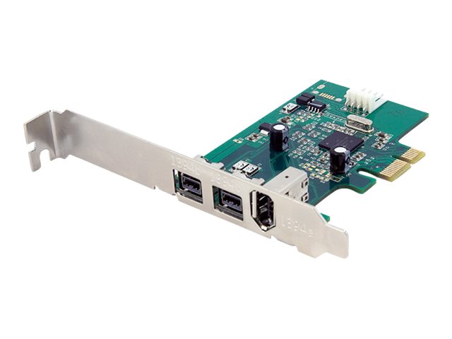 Startech 3 Port 2B 1A 1394 Pci Express Firewire Card Adapter - 1394 Fw Pcie Firewire 800 / 400 Card (Pex1394b3) - Firewire Adapter - Pci Express X1 -