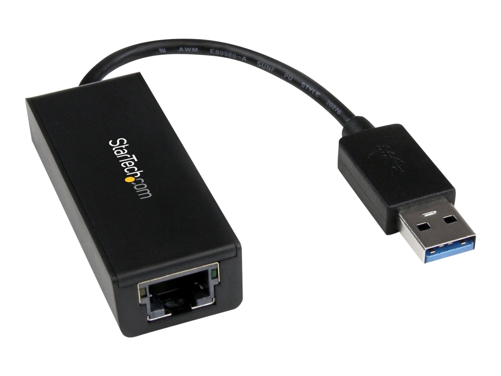 hav det sjovt Medicinsk Opfattelse StarTech.com USB 3.0 to Gigabit Ethernet Adapter - 10/100/1000 NIC Network  Adapter - USB 3.0 Laptop to RJ45 LAN (USB31000S) - Netværksadapter - USB 3.0  - Gigabit Ethernet - sort
