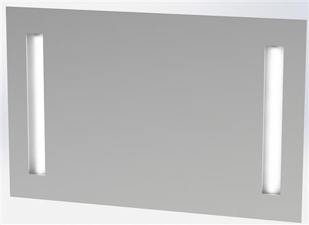 Spegel GODHAVN LED 15W/830 badrumsspegel med 2 ljusfält 1000X650X34,5mm | Belysning - Inomhusbelysning - Infälld spotlight | GameStuff