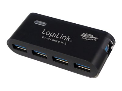 LogiLink USB 3.0 -keskitin 4 porttia - Keskitin - 4 x SuperSpeed USB 3.0 - pöytätietokoneet