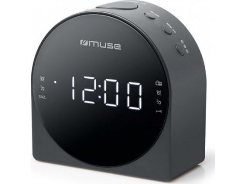 Muse M-185 CR, Ur, Digital, FM, MW, LED, 2,29 cm (0.9), Hvid