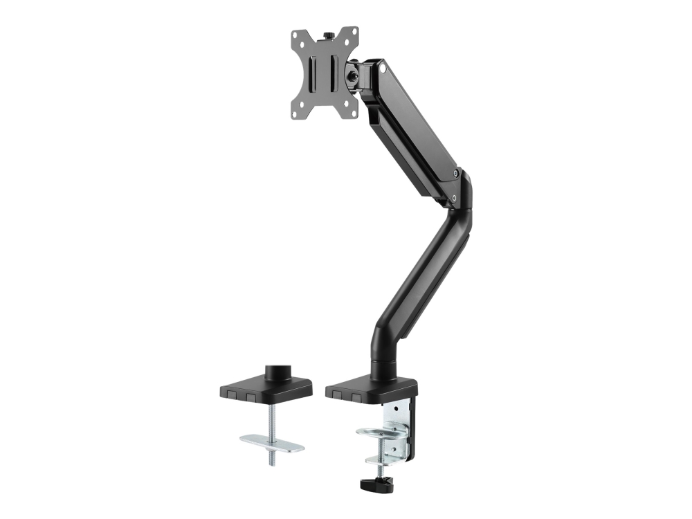 Deltaco Office Arm-0350 - Premium - Monteringssæt - For Lcd-Display/Kurvet Lcd-Display - Plastik, Aluminium, Stål - Mat Sort - Skærmstørrelse: 17"-32