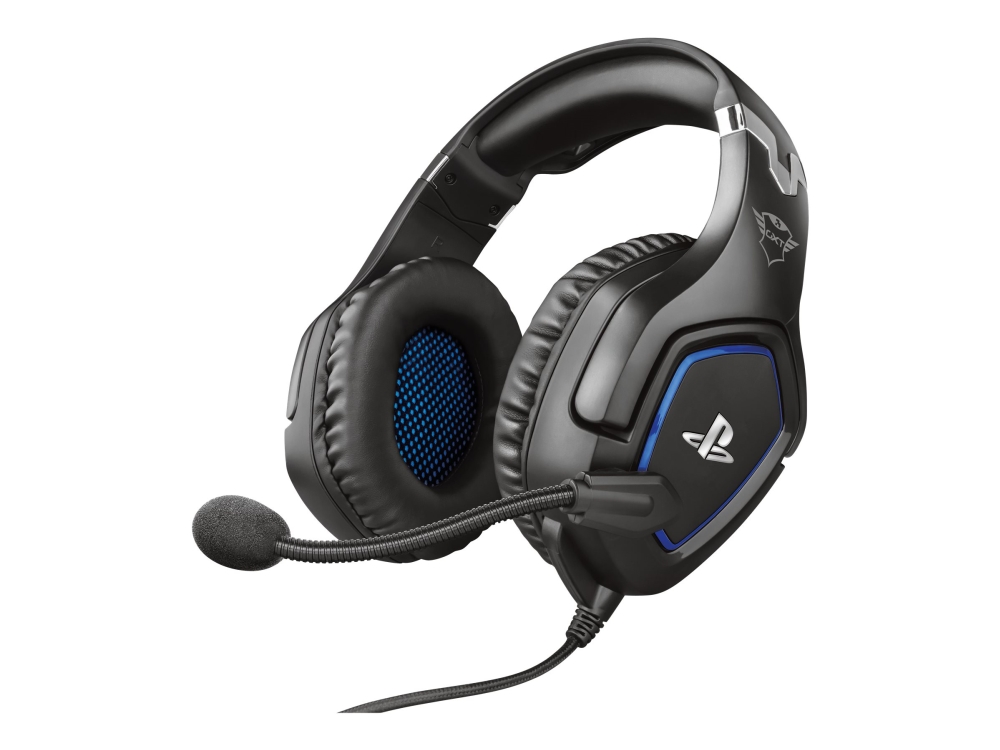 Trust Gaming Gxt 488 Forze Headset Fullstorlek Kabelansluten 3 5 Mm Kontakt Svart För Sony Playstation 4 Sony Playstation 4 Pro Sony Pl
