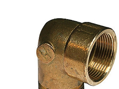 Alternativ bild 0 för Vinkel messing 90° muffe/nippel 1