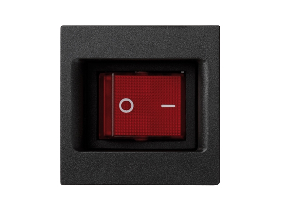 Contact-Simon Connect K45 2-Polige Schalterplatte Mit Hellgrauem Graphit Kl04/14