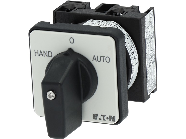 Eaton T0-1-15431/E, Toggle Switch, 1P, Sort, Grå, Ip65, 48 Mm, 81 Mm