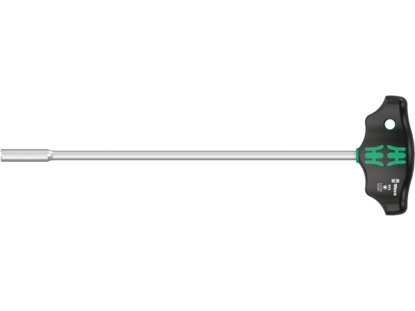 Wera 495, Topnøgle, 1 stk, Sort, Sølv, 7,7 cm, 23 cm, T-håndtag
