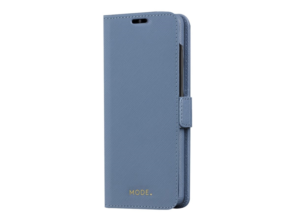 dbramante1928 New York - Vikbart fodral för mobiltelefon - fullkornigt Saffiano-läder - skymningsblå - för Samsung Galaxy S20+, S20+ 5G | Tele & GPS - Mobil tillbehör - Skydd & Väskor | GameStuff