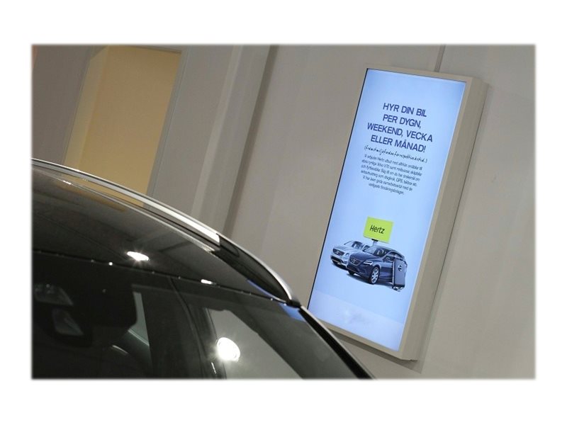 Hi Nd Wall Casing Easy 43  " Portrait Monteringssats Hölje För Lcd Display Metall Vit Ral 9003 Skarmstorlek: 43  " Vaggmonterbar För Det