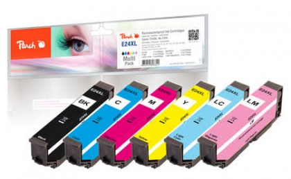 Peach Pi200-293, Kompatibel, Sort, Blå, Lys Cyan, Lys Magenta, Magenta, Gul, Epson, Multi Pack, Epson Expression Photo Xp-55 Epson Expression Photo X