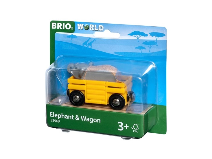 Brio 33969 Tierwaggon Elefant