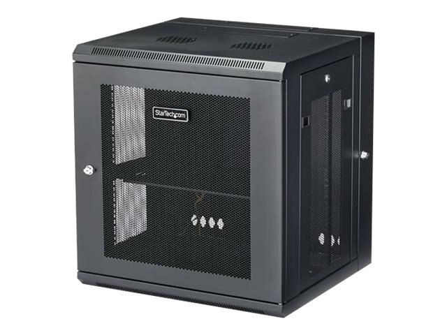 Startech.Com 12He 19 Zoll Wandmontage Netzwerk Rack - 40,5Cm Tiefes, Aufklappbares, Abschließbares Netzwerkschrank Mit Fachboden - Perforierte Und Au