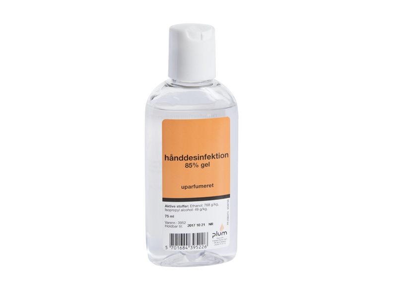 Hånddesinfektion Plum Spritgel 85% Ethanol 75 Ml Med Snaplåg - (15 Stk.)